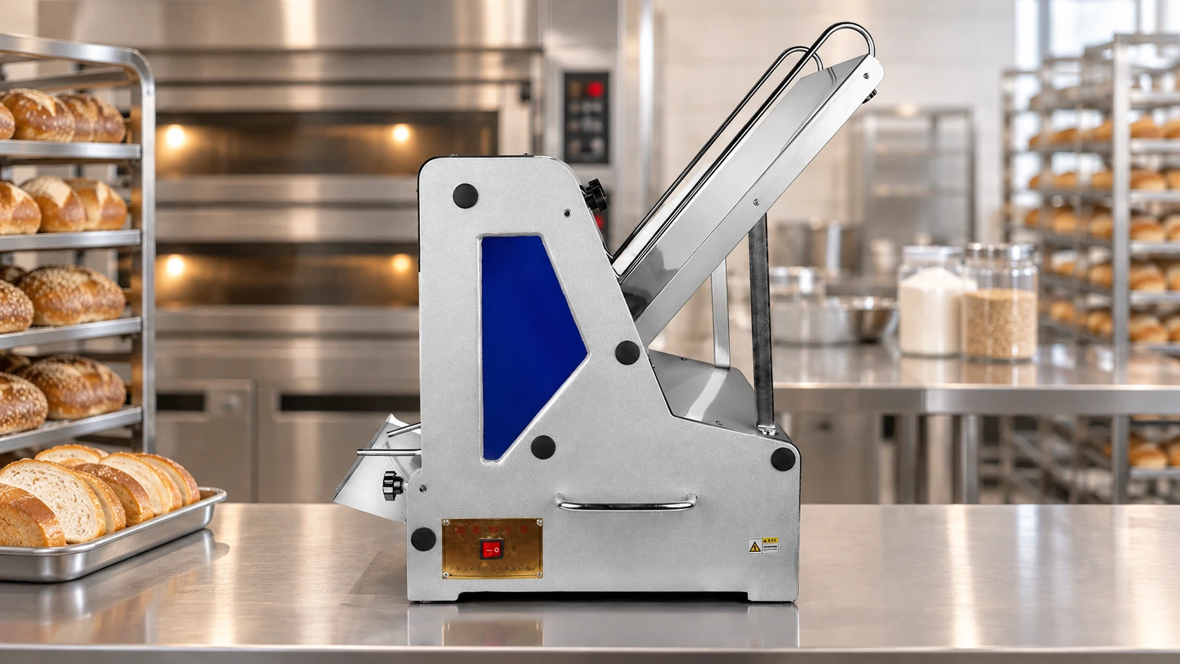 Trancheuse à pain automatique 1 - Fabricant chinois de trancheuses à pain automatiques pour boulangeries 2026 - Mirabake Trancheuse à pain automatique 1