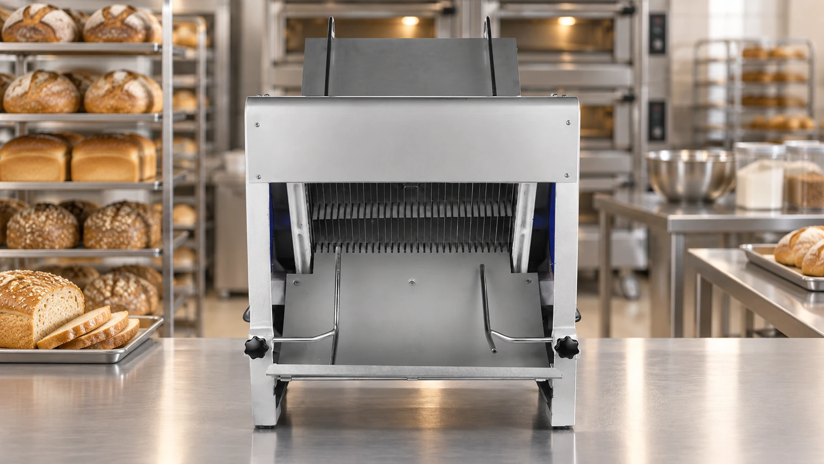 Trancheuse à pain automatique 2 - Fabricant chinois de trancheuses à pain automatiques pour boulangeries 2026 - Mirabake Trancheuse à pain automatique 2